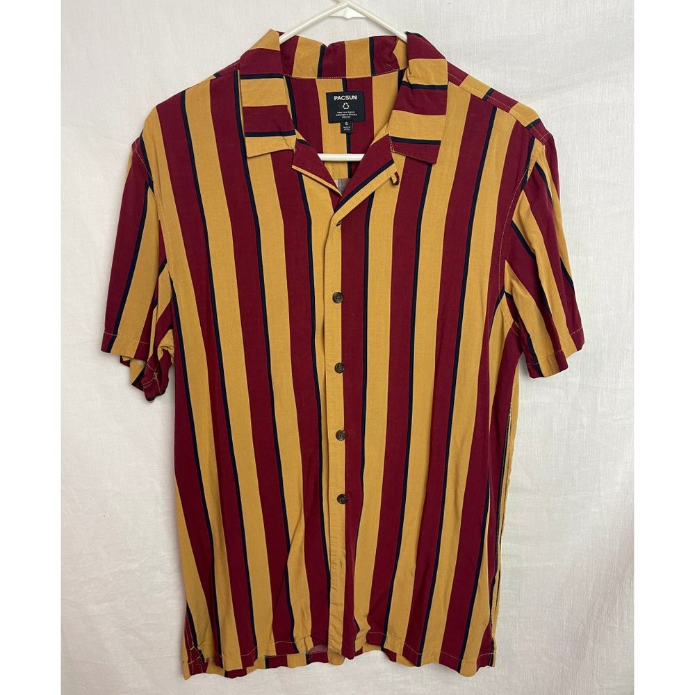 PACSUN Striped Button Up Shirt [MEN'S SIZE SMALL]